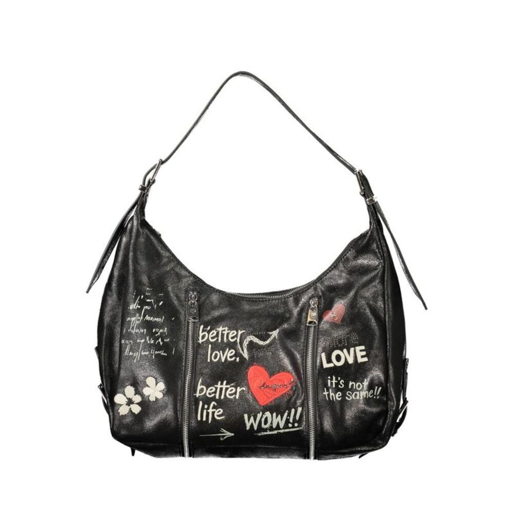 Desigual Nero Poliuretano Donna Women's Bag